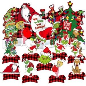 Whoville Christmas tabletop village, 19 pieces,grinch that stole,